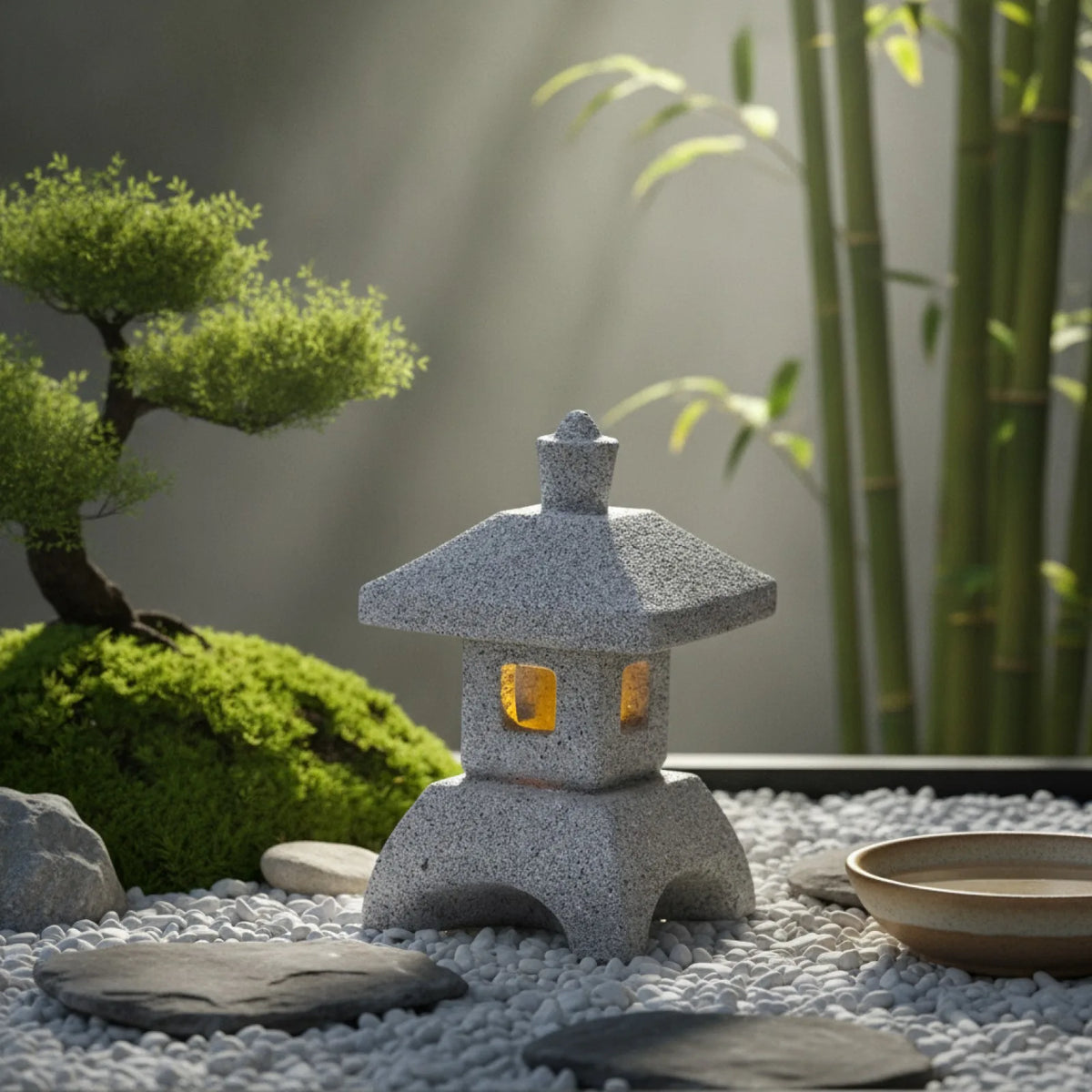 Lanterne Pagode Zen LED