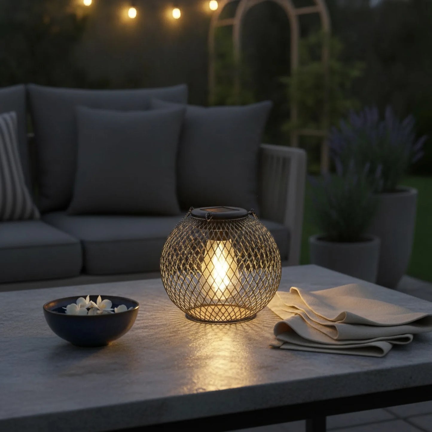 Lanterne Solaire Suspendue Jardin