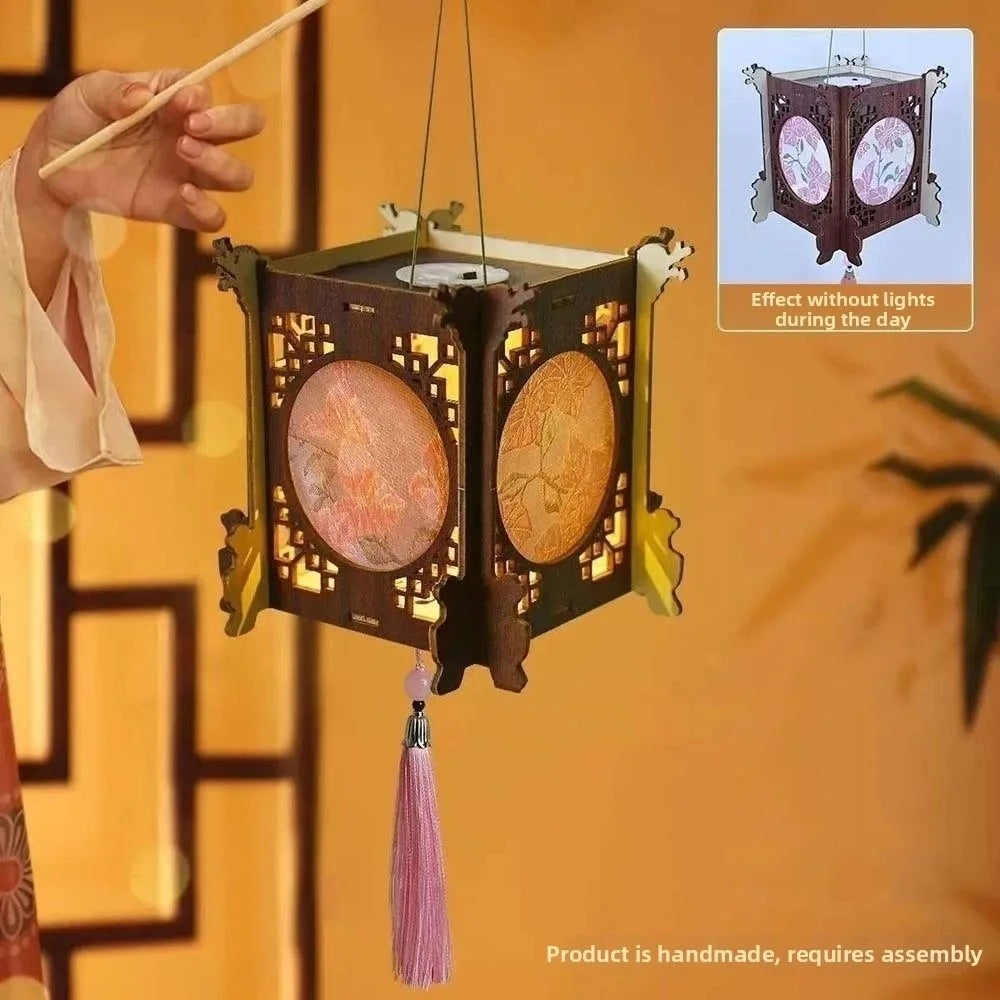 Lanterne Chinoise DIY Rétro en Brocart