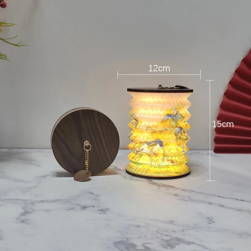 Lampe Livre Pliable Style Japonais USB