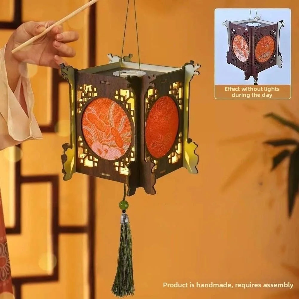 Lanterne Chinoise DIY Rétro en Brocart