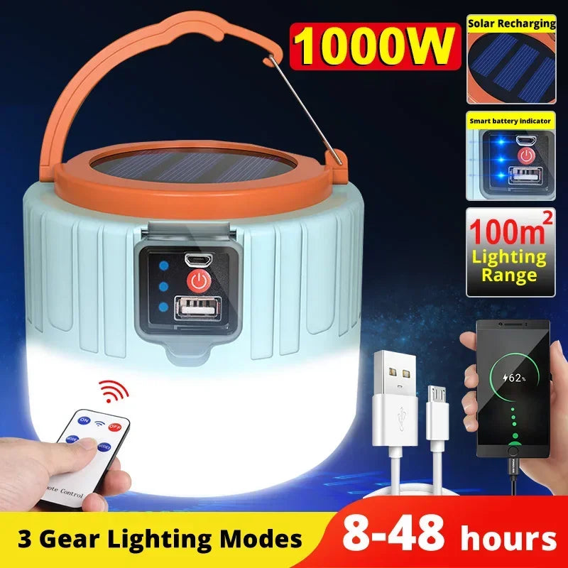 Lampe Solaire LED Puissante & Étanche