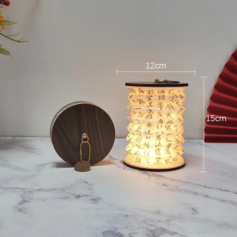 Lampe Livre Pliable Style Japonais USB