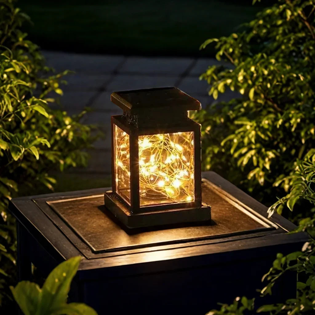 Lanterne Solaire Effet Bougie Étanche