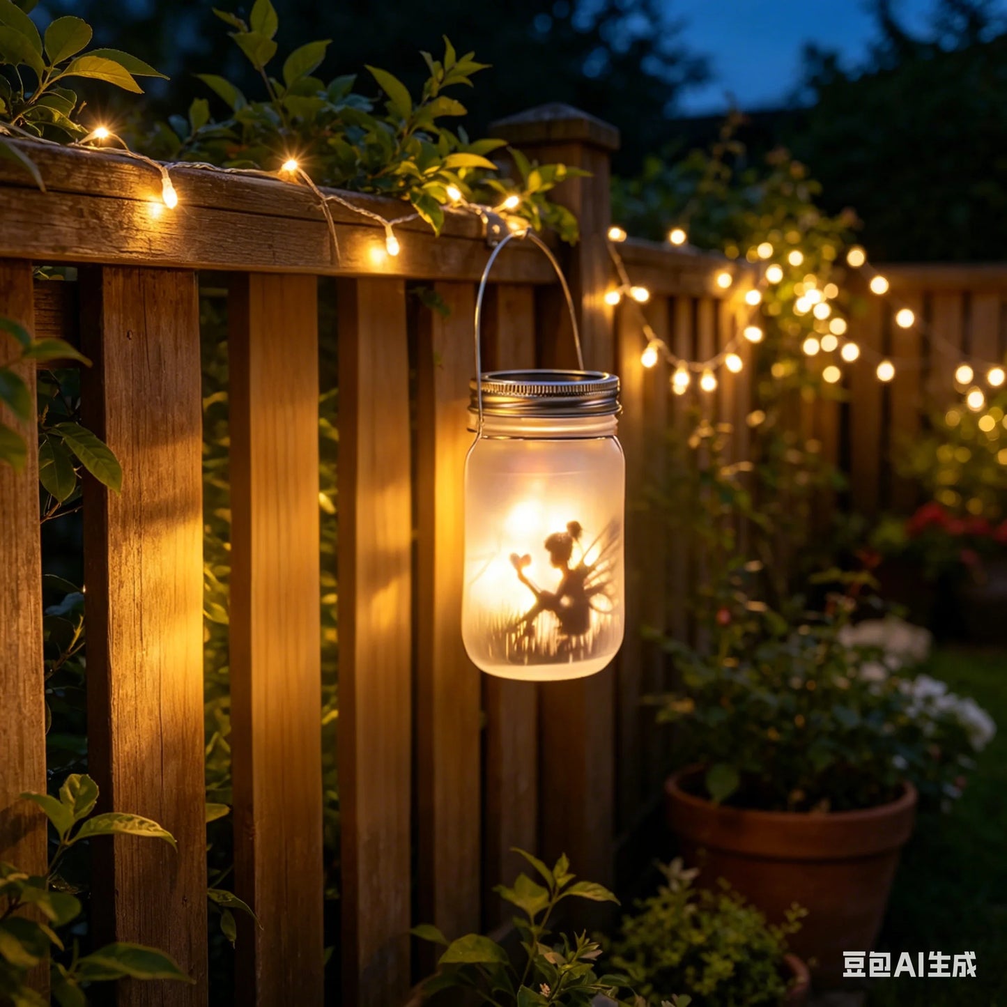 Guirlande Solaire pour Bocaux Mason - 20 LED Féeriques