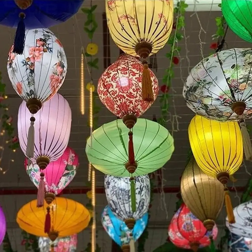 Lanterne Vietnamienne Antique - Déco Extérieure Élégante