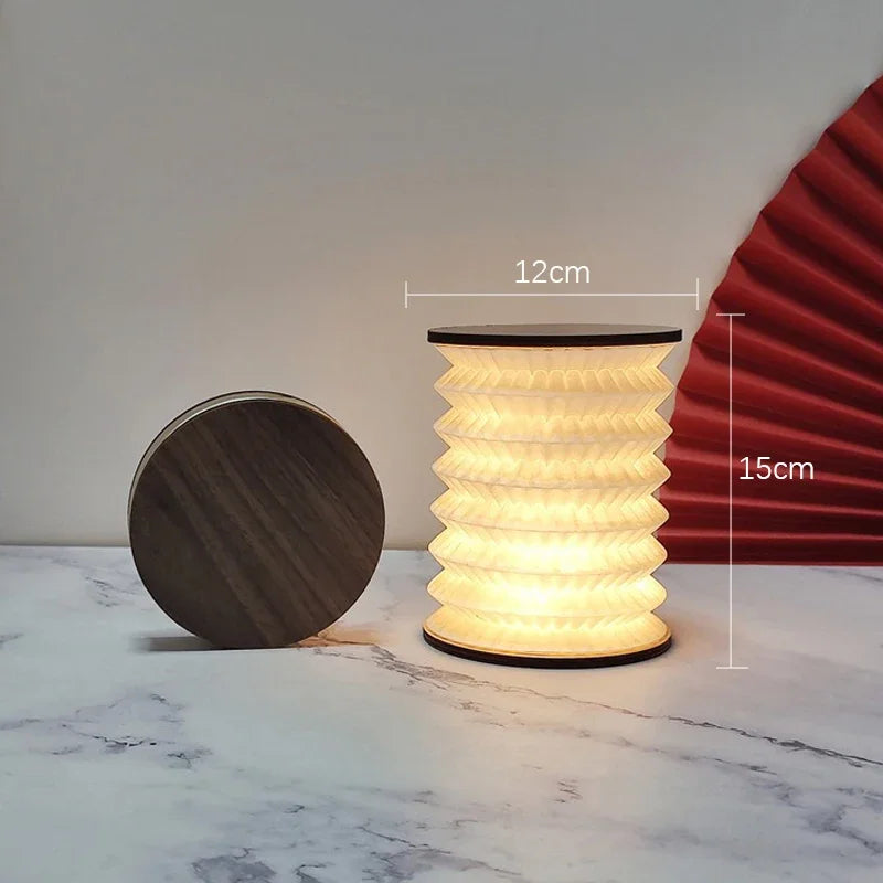 Lampe Livre Pliable Style Japonais USB