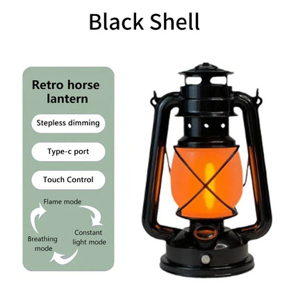Lanterne Cheval LED Vintage Rechargeable