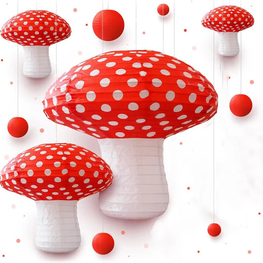 Lot 10 Lanternes Champignon Magique
