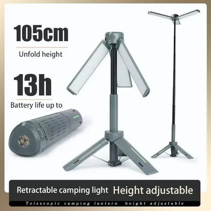Lanterne Camping Télescopique Rechargeable 2-en-1