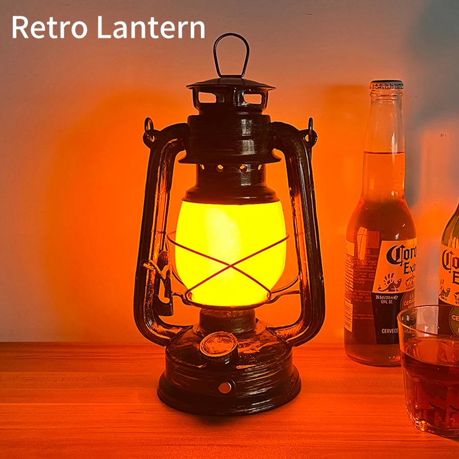 Lanterne Cheval LED Vintage Rechargeable