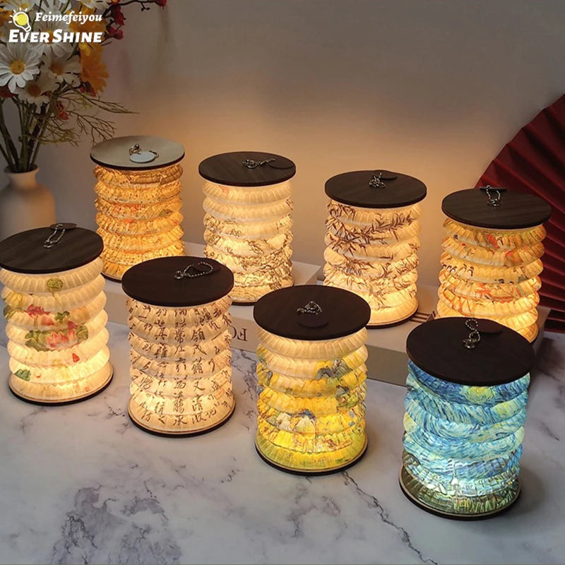 Lampe Livre Pliable Style Japonais USB