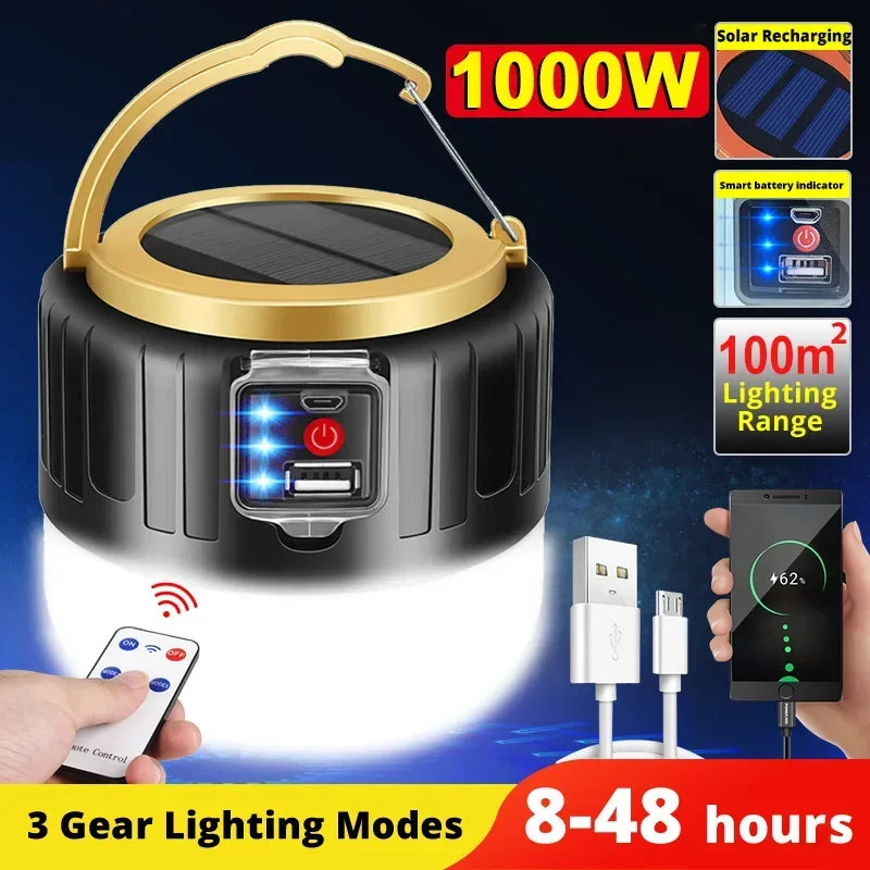 Lampe Solaire LED Puissante & Étanche