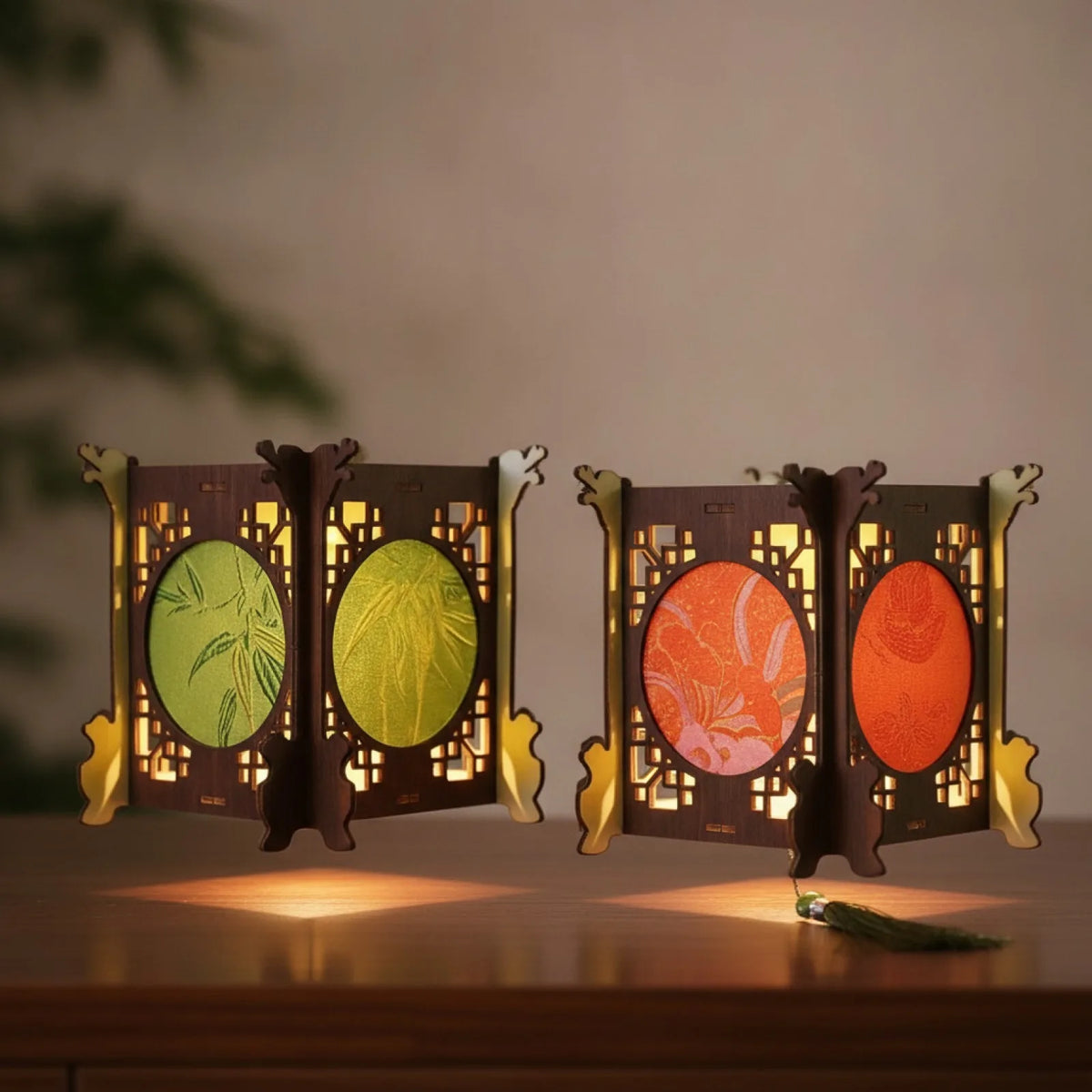 Lanterne Chinoise DIY Rétro en Brocart