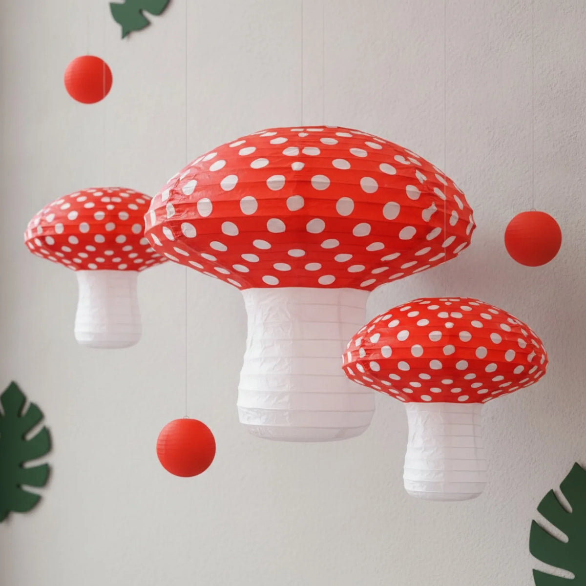 Lot 10 Lanternes Champignon Magique