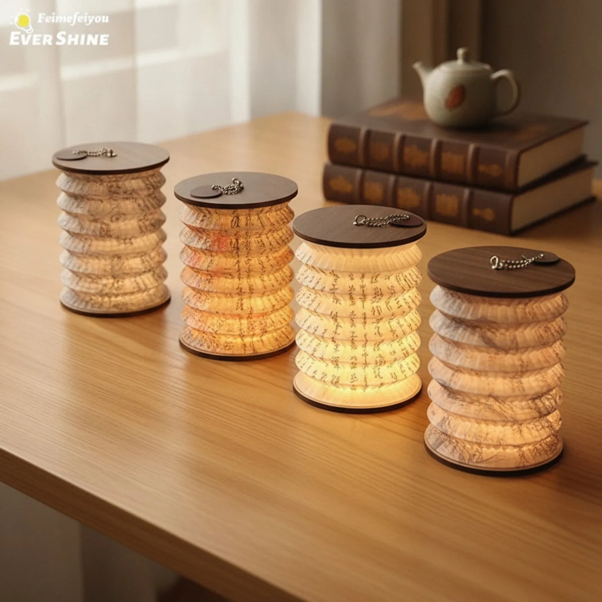 Lampe Livre Pliable Style Japonais USB