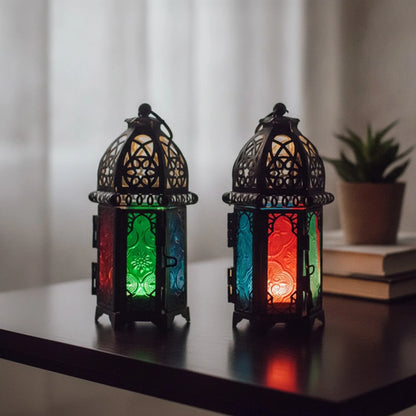 Chandelier Marocain Oriental Verre Cristal