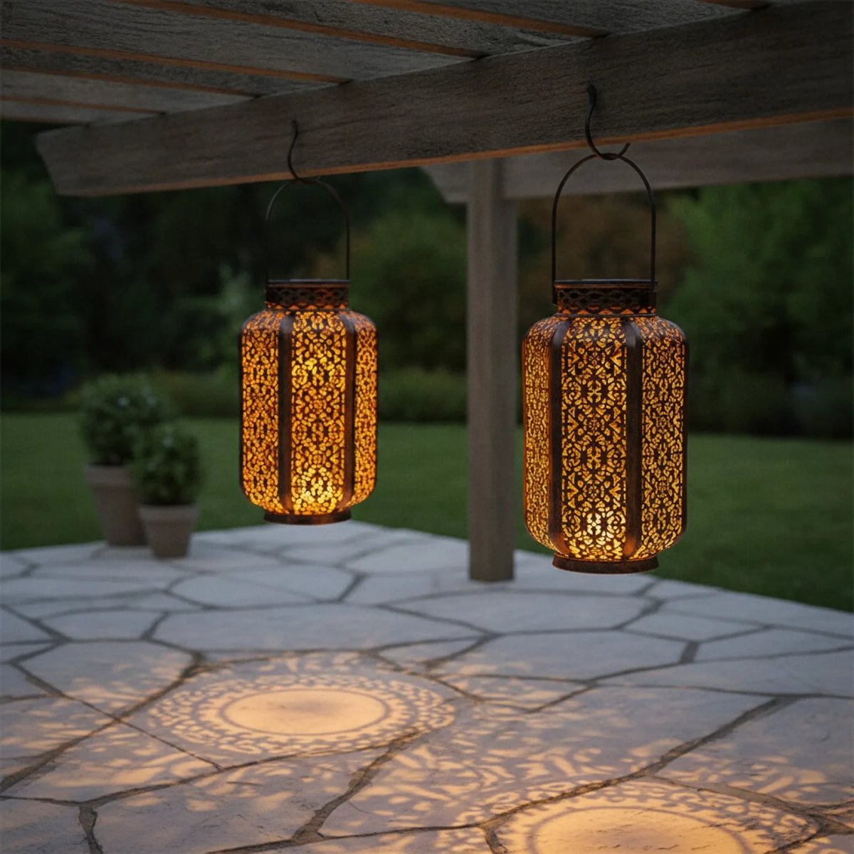 Lanerne Solaire Rétro Jardin
