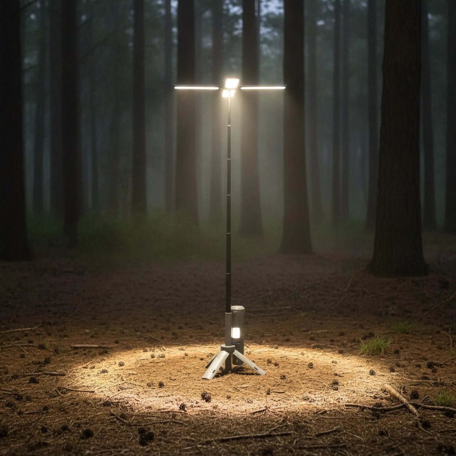 Lanterne Camping Télescopique Rechargeable 2-en-1