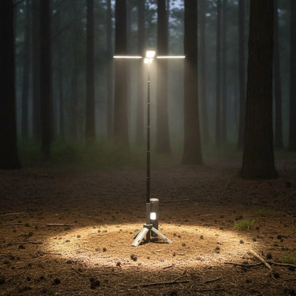 Lanterne Camping Télescopique Rechargeable 2-en-1