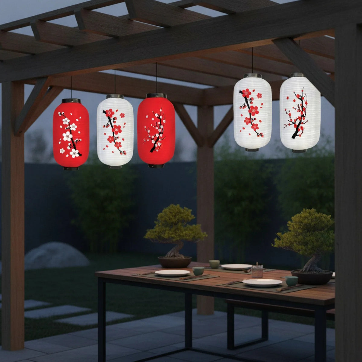 Lanterne Japonaise Traditionnelle Ambiance Festive