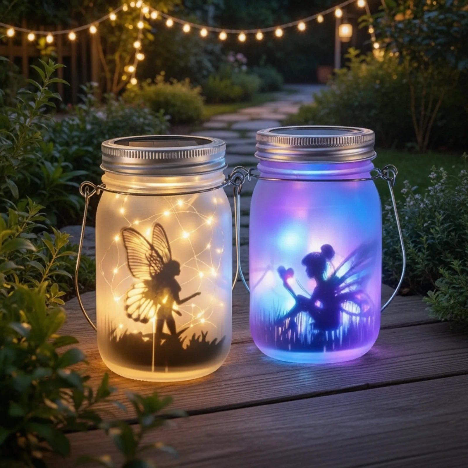 Guirlande Solaire pour Bocaux Mason - 20 LED Féeriques