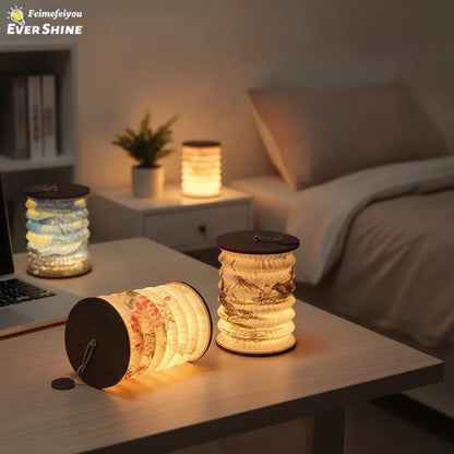 Lampe Livre Pliable Style Japonais USB