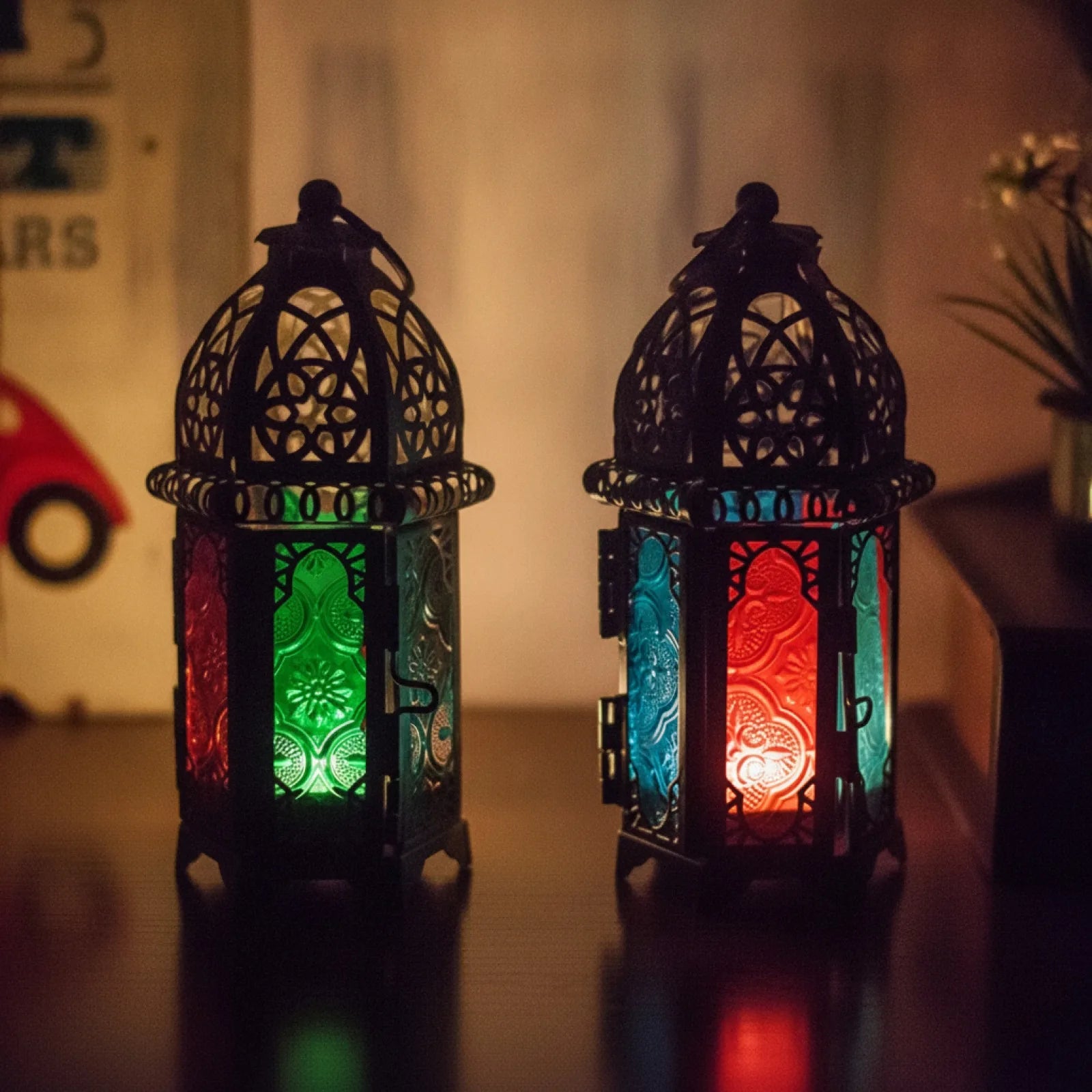 Chandelier Marocain Oriental Verre Cristal