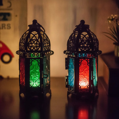 Chandelier Marocain Oriental Verre Cristal