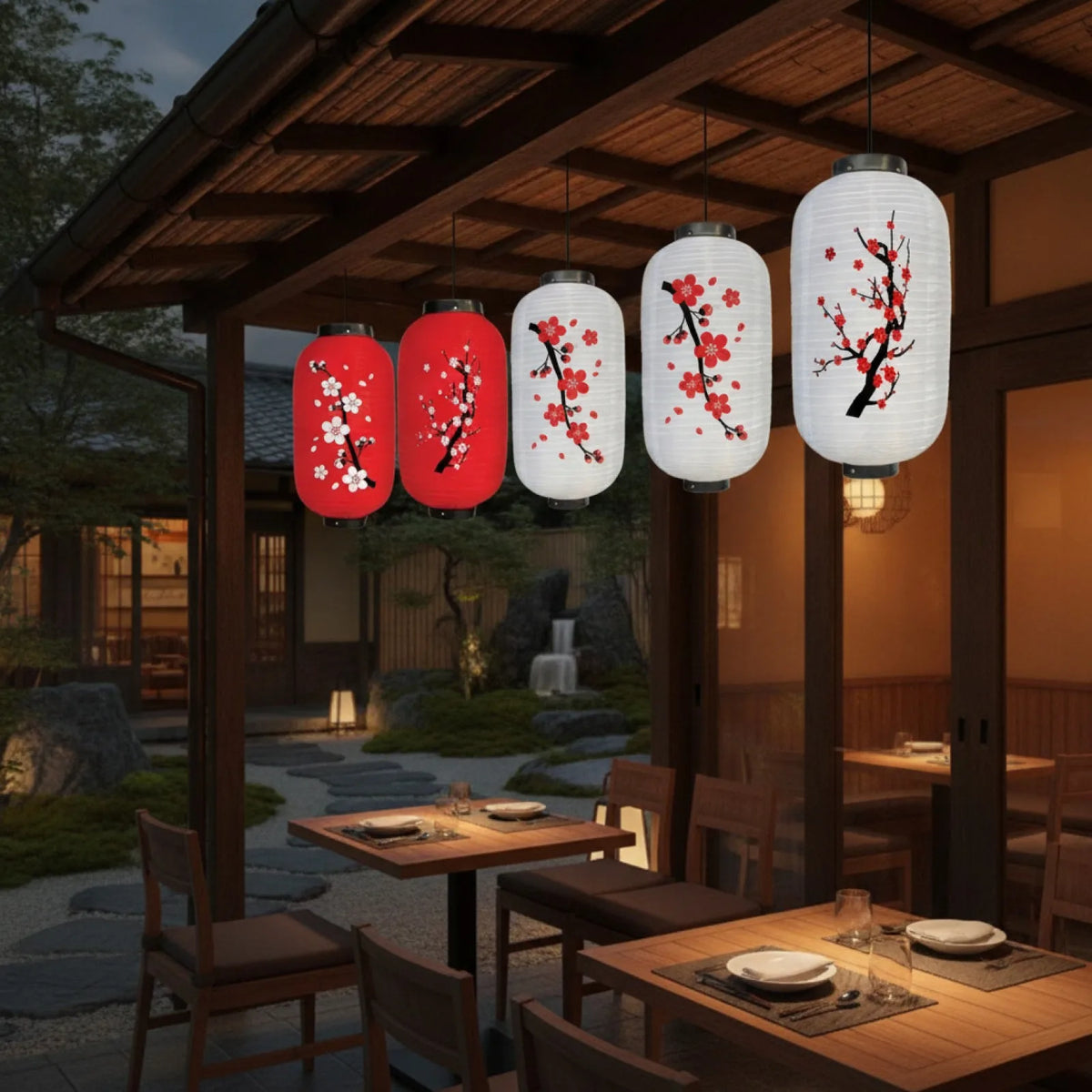 Lanterne Japonaise Traditionnelle Ambiance Festive