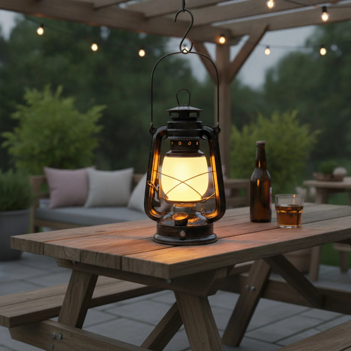 Lanterne Cheval LED Vintage Rechargeable