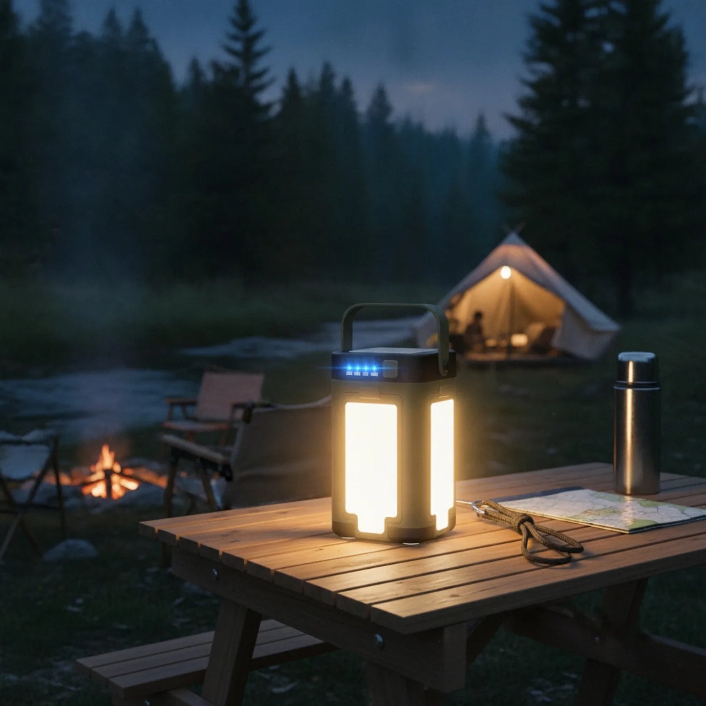 Lampe Camping LED Portable Rechargeable Type-C