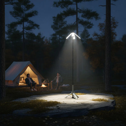Lanterne Camping Télescopique Rechargeable 2-en-1