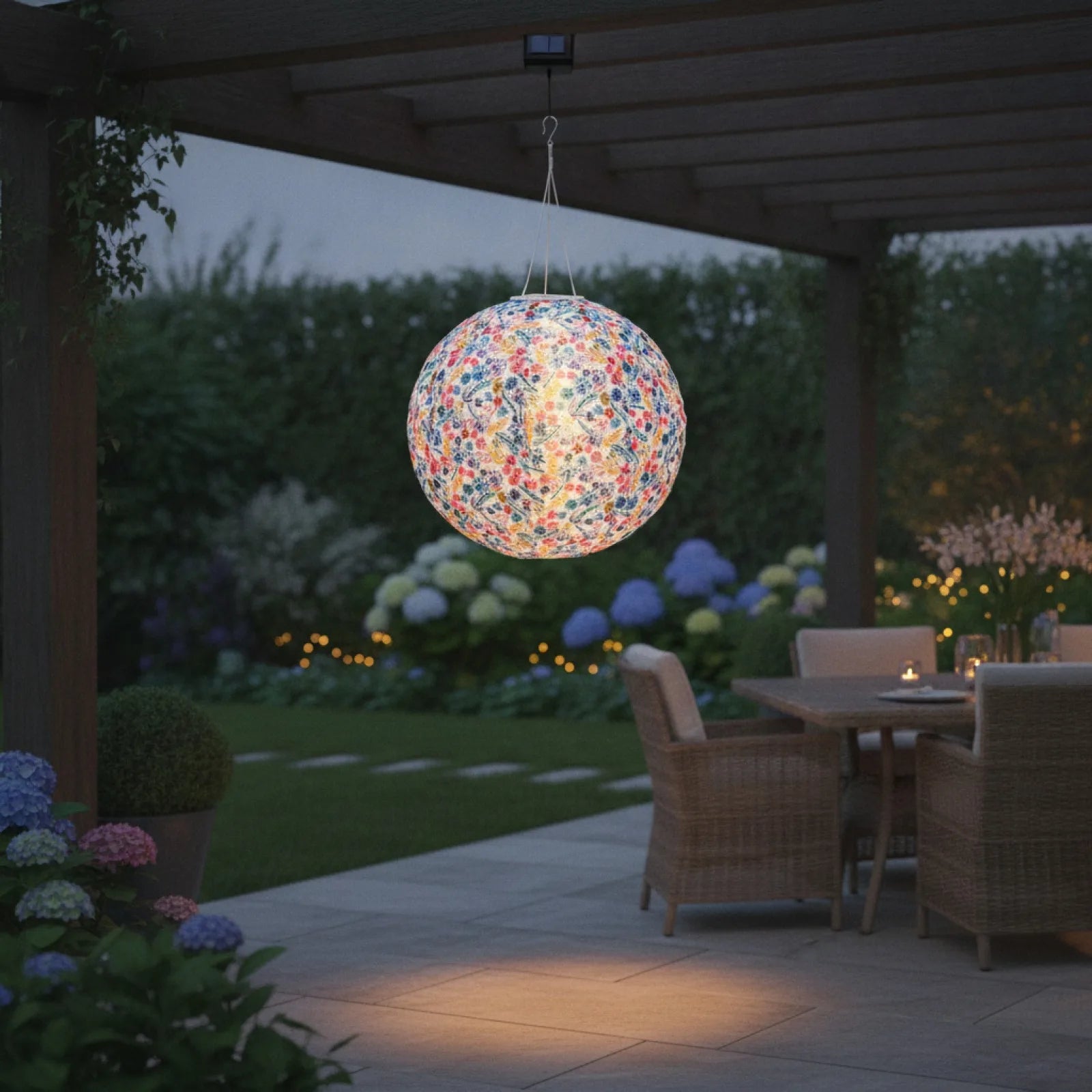Lanterne Solaire Chinoise Étanche