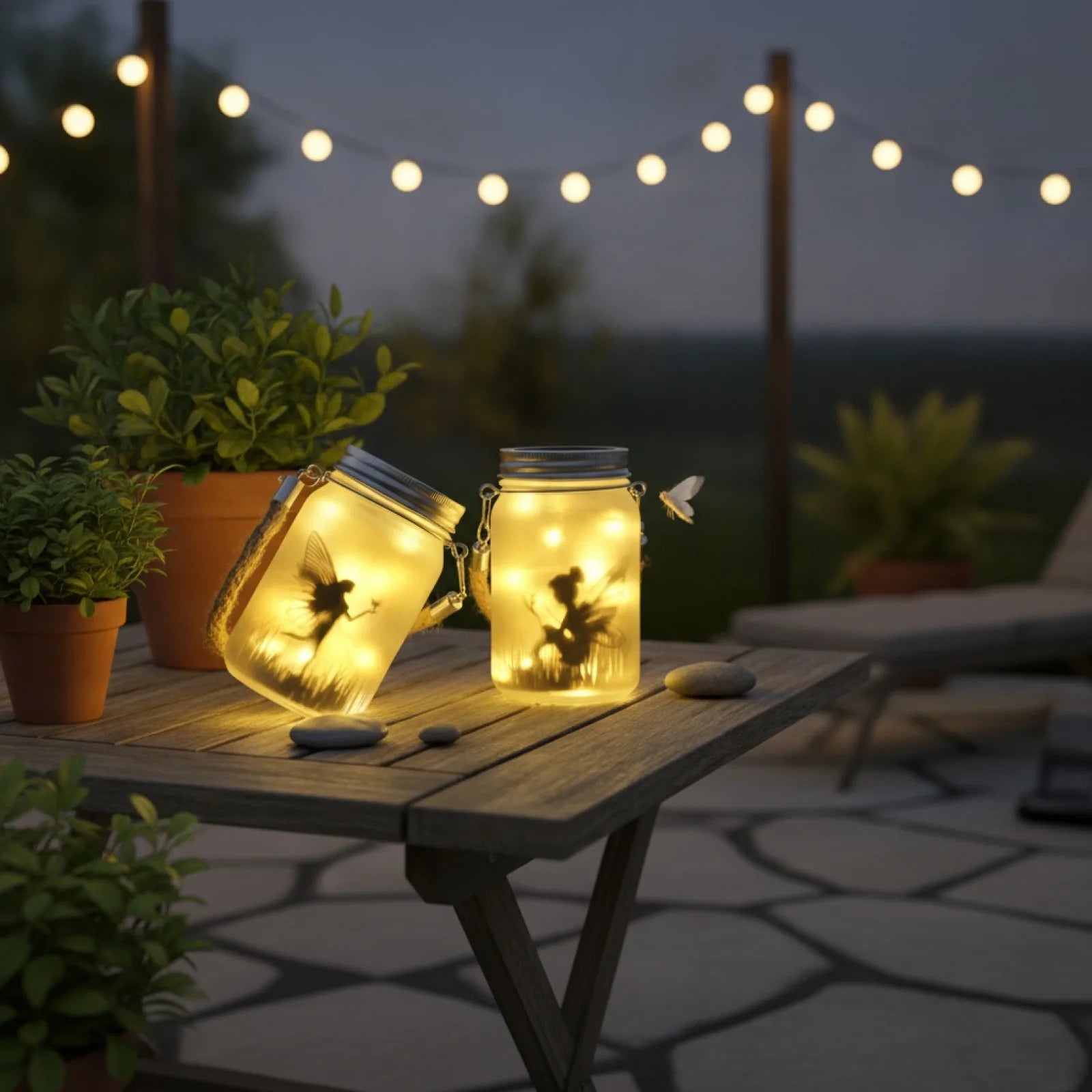 Lanterne Solaire Féerique Suspendue Jardin