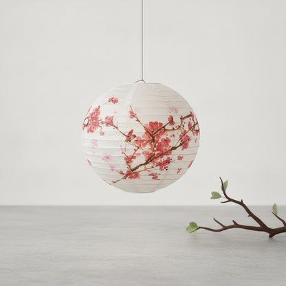 Lanterne papier fleur artisanale