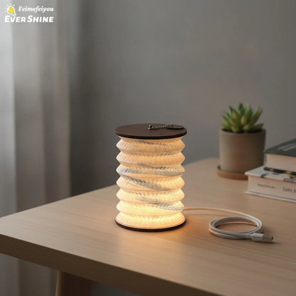 Lampe Livre Pliable Style Japonais USB